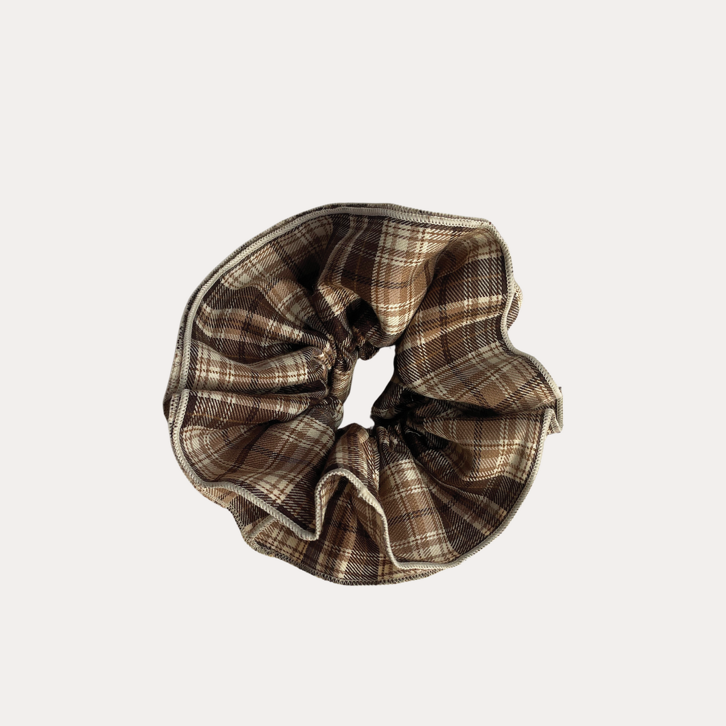 Retro Checkered Scrunchie