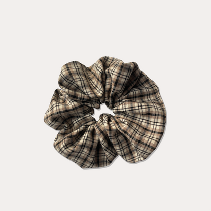 Retro London Plaid Scrunchie