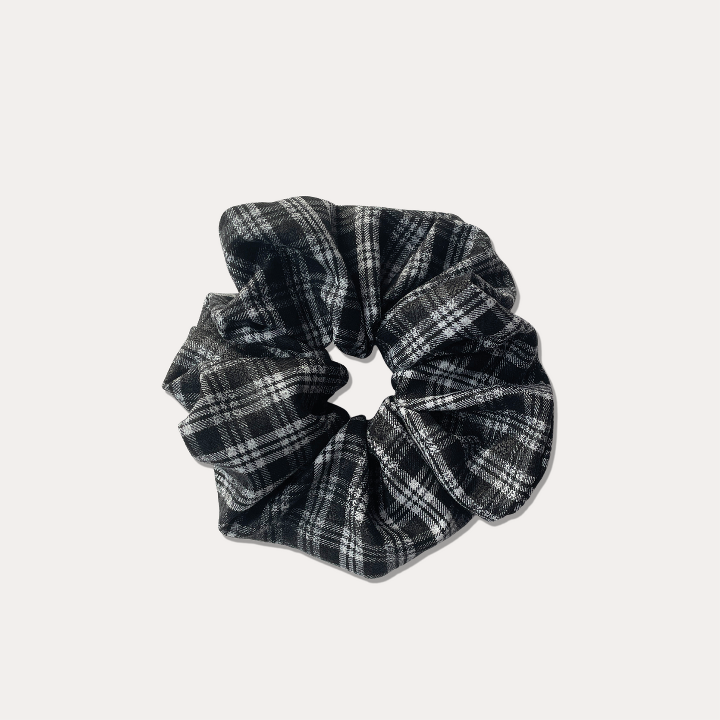 Retro London Checkered Scrunchie